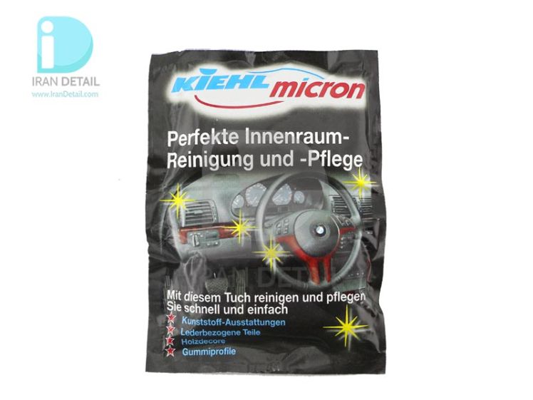 دستمال مرطوب تمیز و براق کننده داخل خودرو کیل مدل Kiehl Micron Interior Wet Wiper