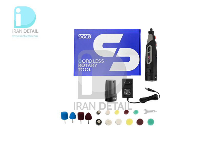  کیت کامل پولیش مینیاتوری اس جی سی بی مدل SGCB 20Pcs Powerful Mini Detail Polisher Kit SGGF192 