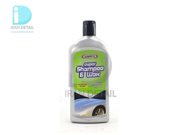 شامپو سوپر واکس500 میلی لیتر وینز مدل wynns super shampoo & wax 500 ml