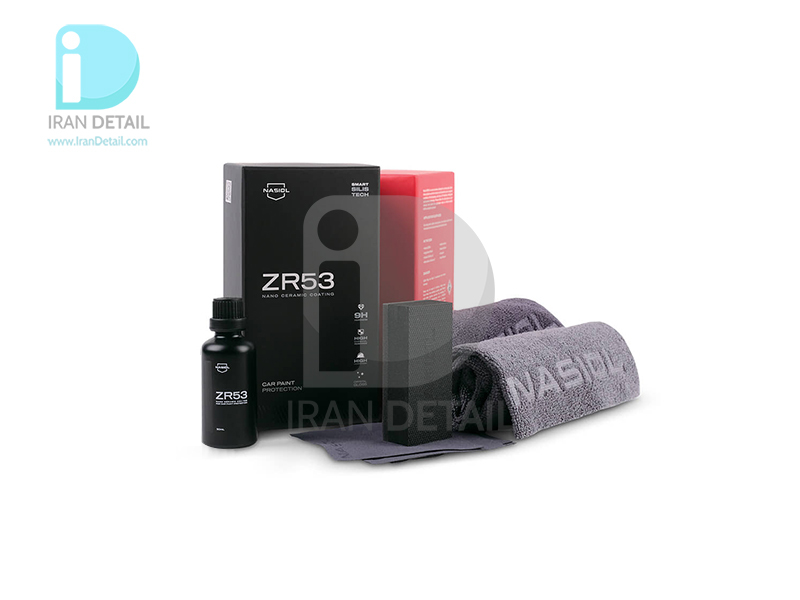  سرامیک بدنه خودرو 3ساله 50 میلی لیتری ناژول مدل NASIOL ZR53 Nano Ceramic Coating 10H 