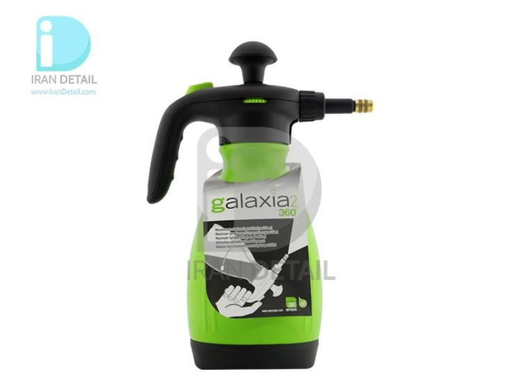 ظرف اسپری پاشش مایع شوینده 4 لیتری گلکسیا مدل Galexia Hand Pressure Spray Bottle 4L 