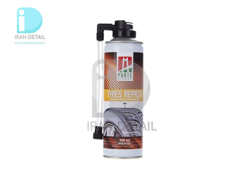  اسپری پنچرگیری لاستیک خودرو پونته میلانو مدل Ponte Milano Tyres Repair 300ml 