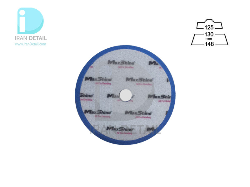  پد پولیش متوسط 125 ميلی متری آبی مكس شاین مدل MaxShine Blue Cutting Thin Foam Pad 5inches 
