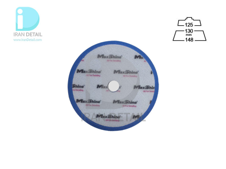 پد پولیش متوسط 125 ميلی متری آبی مكس شاین مدل MaxShine Blue Cutting Thin Foam Pad 5inches