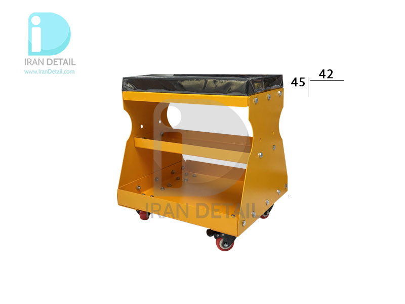  صندلی چرخدار ساده دیتیلینگ زرد مدل Rolling Detailing Seat 