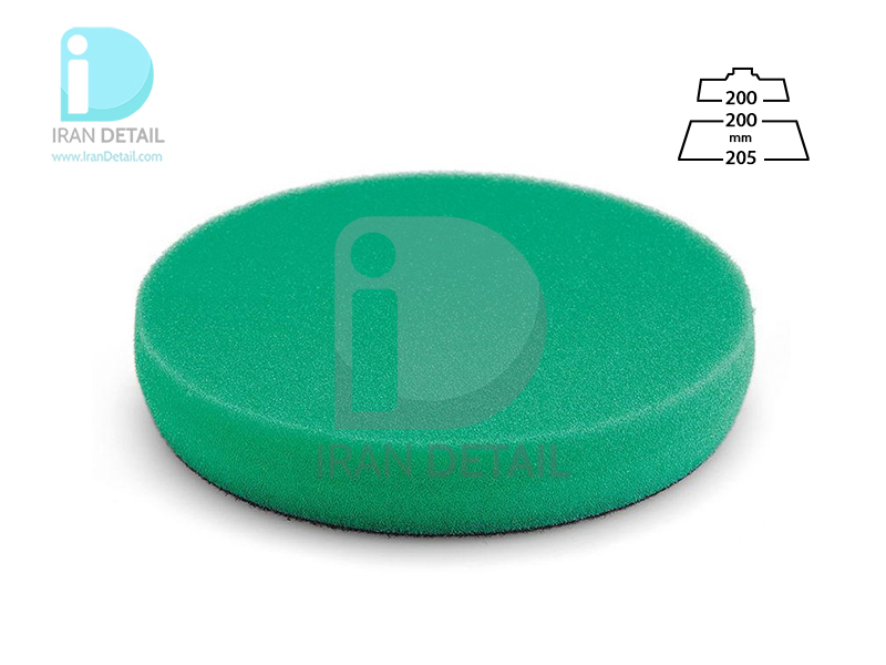  پد پولیش زبر X-CUT سبز 200 میلی متری فلکس مدل Flex Polishing Sponge Green Hard Foam 200mm 