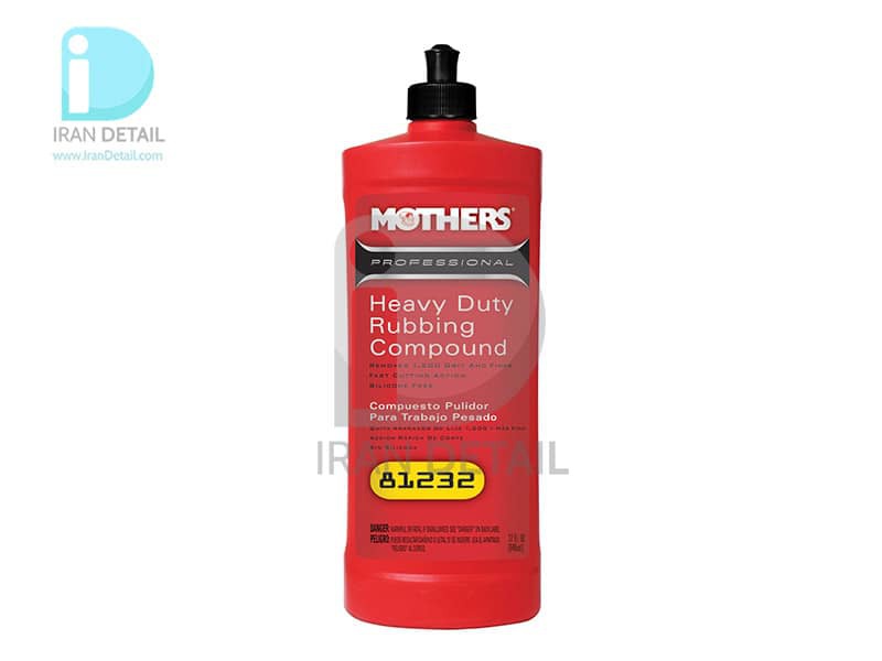  مایع پولیش زبر حرفه ای لایه بردار 1 ليتری مادرز مدل Mothers Professional Heavy Duty Rubbing Compound 81232 
