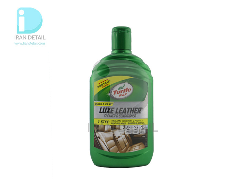  لوسیون تمیزکننده و نرم کننده چرم ترتل واکس مدل Turtle Wax Quick & Easy Luxe Leather Cleaner & Conditioner 473ml 
